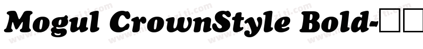 Mogul CrownStyle Bold字体转换